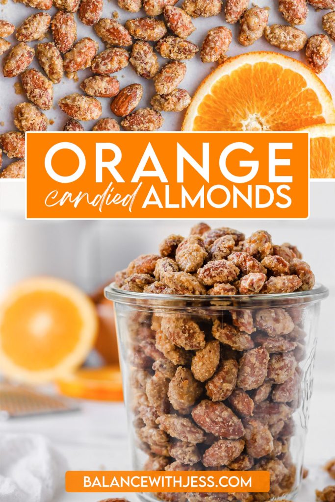 1 hr 20 min · 8 servings · Once you try these Orange Candied Almonds, you won't be able to put them down! Perfectly sweet and crunchy with a surprising but delicious citrus twist. Not only are they super easy to make, but they're also the perfect gift for the holidays!