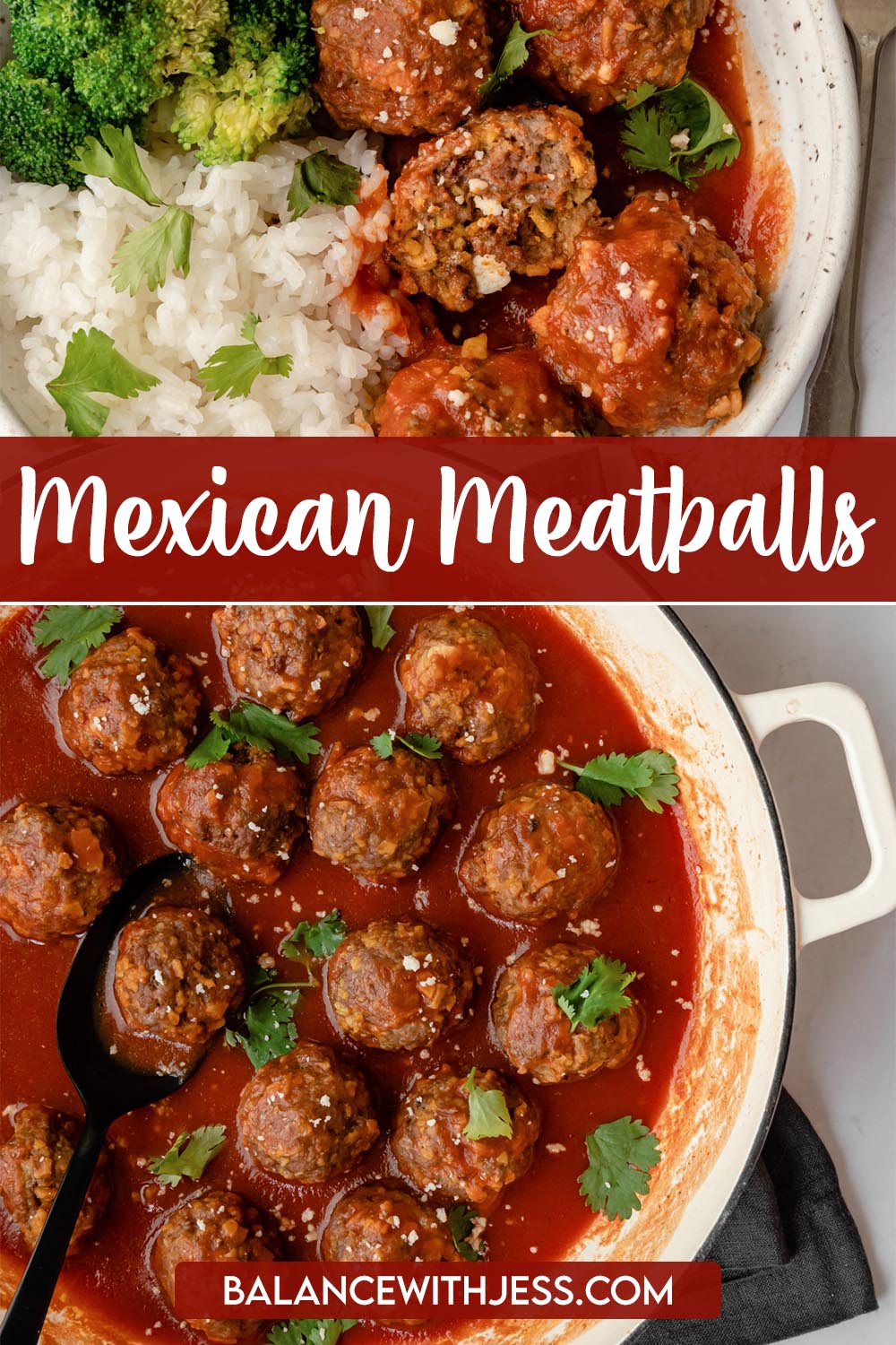 These gluten-free Mexican inspired Meatballs are tender, smoky, and super flavorful. They're served in a delicious adobo tomato sauce. They're the perfect snack, appetizer, or meal! Dairy free and vegan substitutions included.