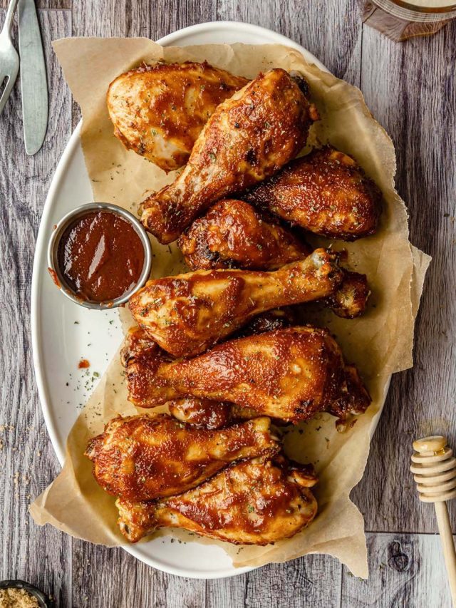 Air Fryer BBQ Chicken Drumsticks Balance With Jess