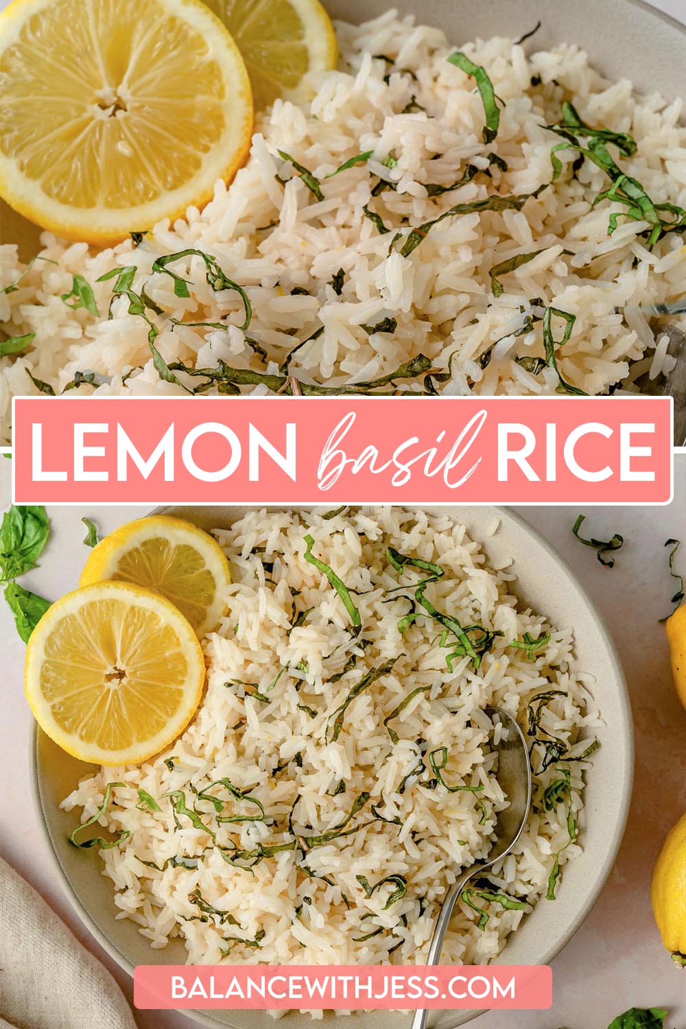 Lemon Basil Rice - Balance With Jess