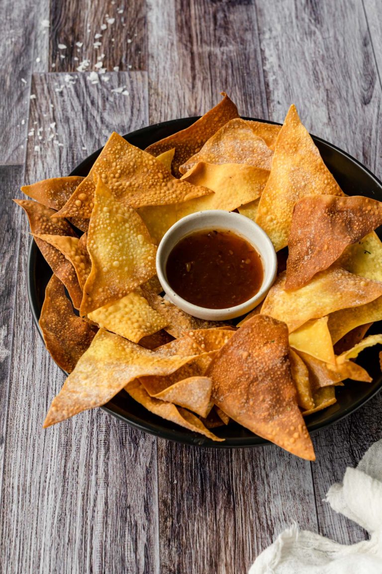 Air Fryer Wonton Chips Balance With Jess